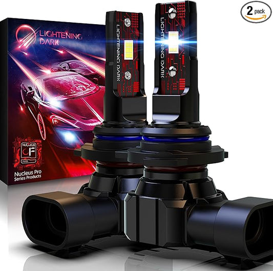 9012 Light Bulb, HIR2 Fog Bulbs Extremely Bright 6500K Xenon White Wireless Fanless, Pack of 2