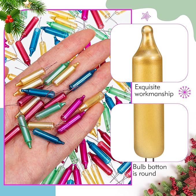 Mudder 200 Count 2.5V Christmas 50/100/150/200 Count Mini Incandescent Wire String Lights Replacement Bulbs Indoor/Outdoor Christmas Lights Decorations for Home Xmas Tree(Pastel Color)