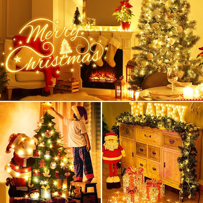 【20 Pack】Fairy Lights Battery Operated with Timer, 7FT 20LED String Lights Waterproof Silver Wire Fairy Light Battery Powered Twinkle Lights for Bedroom Christmas Wedding Indoor Party Decor Warm White