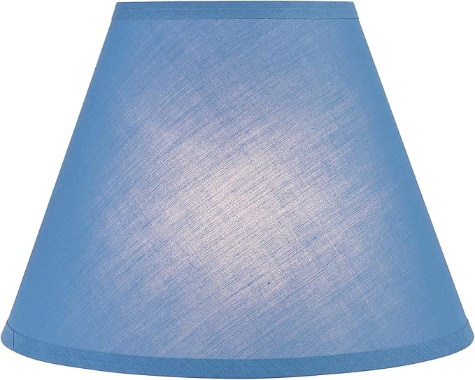 Aspen Creative 58884 Transitional Empire Shape Uno Construction Lamp Shade in Celadon Bule, 6" Top x 12" Bottom x 9" Slant Height
