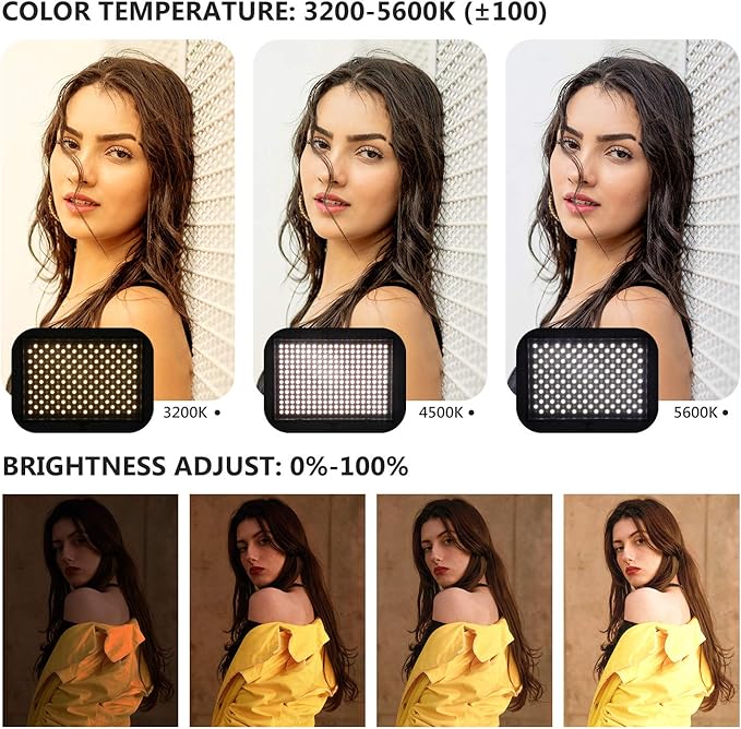 Neewer 2-Pack 2.4G LED Video Lighting Kit: Bi-Color CRI 95+ 280 LED Panel with 2M Light Stand, LCD Display, 2.4G Remote for Photo Studio Photography, Ball Head/Carry Bag Included