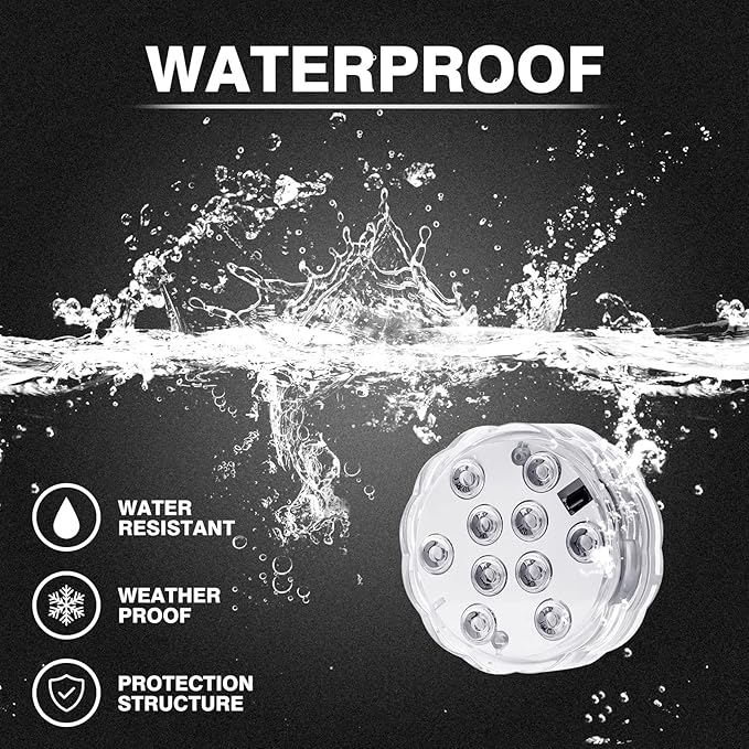 Pool LED Lights for Above Ground Pools 39.4ft Waterproof Remote Control Submersible LED Rim Lights with 2 Submersible Outdoor Rope Color Changing for Frame Pool Accessories, Trampoline Decor