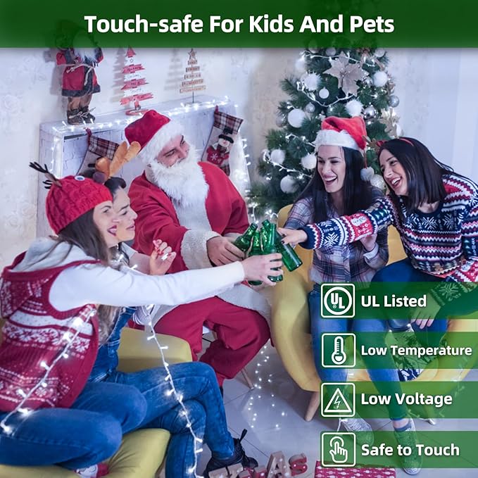 1500 LED 470FT Christmas Lights Outdoor,12 Lighting Modes Christmas String Lights with Timer, Dimmable Cool White LED String Light Waterproof for Outside Yard Tree Patio Xmas Party Holiday Decorations