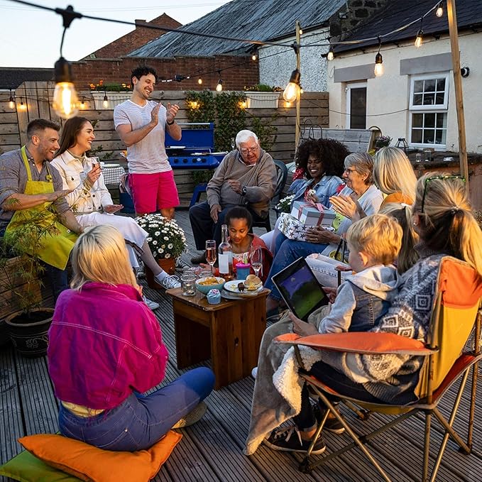 15 Pack Dimmable Shatterproof S14 LED Replacement Outdoor String Light Bulbs, 2700K 2W Plastic LED E26 Medium Screw Base Edison Bulbs Equivalent to 11-25 watt