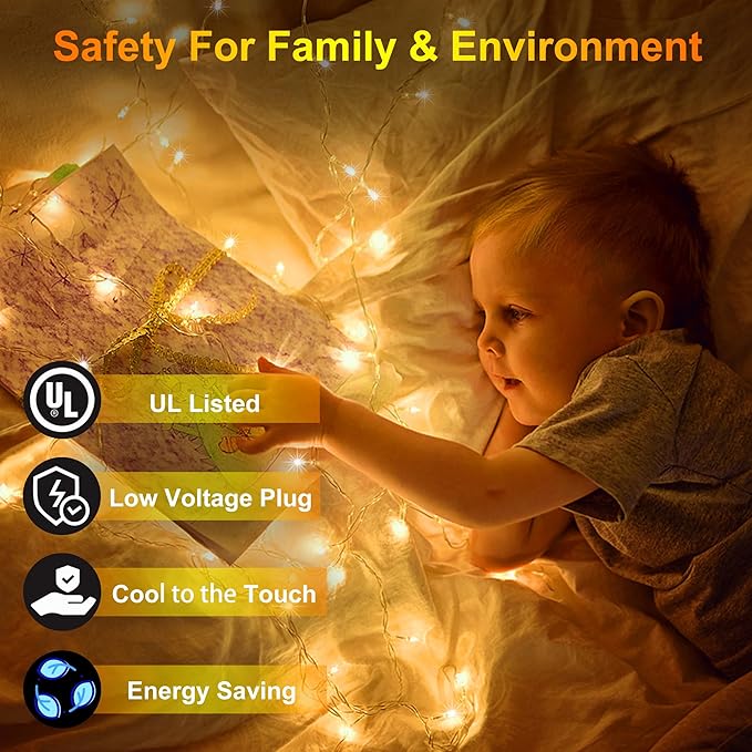 470FT 1500 LED Christmas Lights, 12 Modes Warm White Outdoor String Lights with Timer & Dimmable, Waterproof Green Wire Christmas Lights for Outside Wedding Tree Xmas Patio Fence Party Decorations