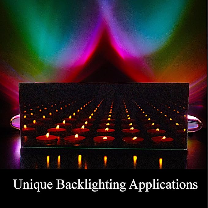 Sunrise Aura Light Mood Lamp - Adjustable Angel Eyes LED Projector Ambient Night Lights - RGB Colorful Backlighting Display Easy Color Change (Filter)