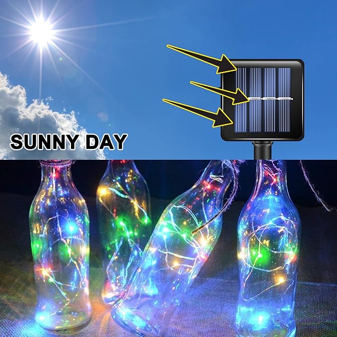 TW SHINE Multi Color Solar String Lights Outdoor, Total 160 FT 480 LED Solar Powered Waterproof Fairy Lights 8 Modes Copper Wire Lights for Christmas Party Tree Wedding Yard Decorations, 4 Pack