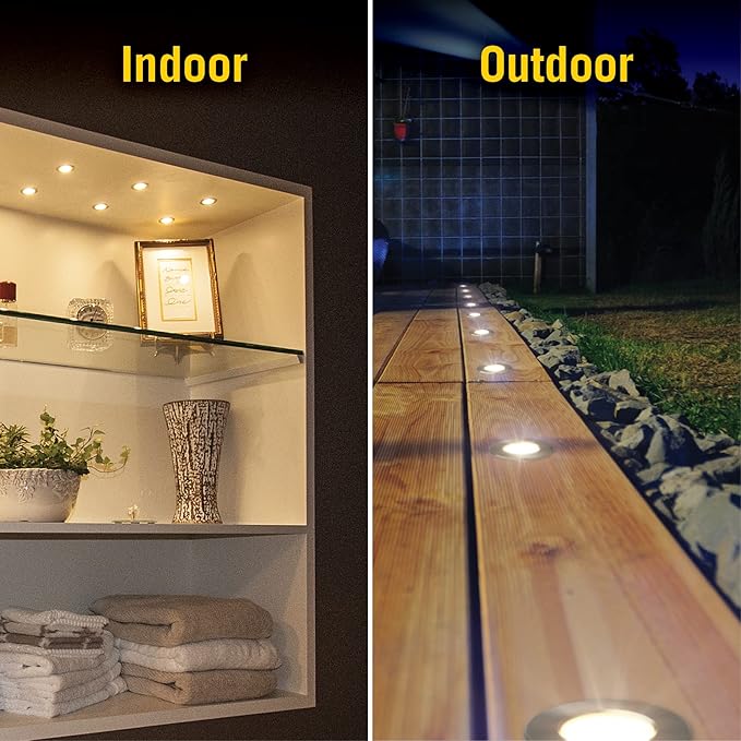 Armacost Lighting 221125 Recessed Mini Integrated LED Puck Lights, Bright White (4000K) (Series 1)