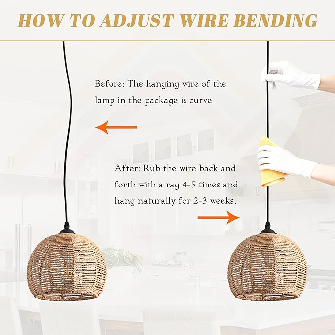 8-Light Woven Foyer Chandeliers for High Ceiling H100",8 Dome Boho Rattan Pendant Lights Farmhouse Ceiling Light,rustic Hemp rope Light Fixture For Living Room Hallway Staircase Entryway (Bulb Incl.