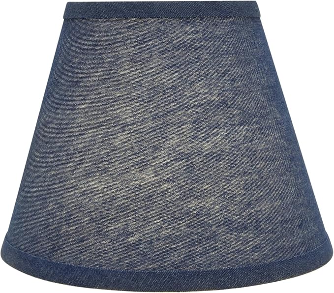 Aspen Creative 32177A Transitional Hardback Empire Shape Spider Construction Lamp Shade in Washing Blue, 9" wide (5" x 9" x 7")