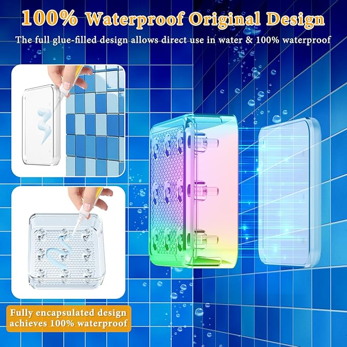Solar Pool Lights, Pool Lights with Remote, 10-Color 4-Mode Light Sensing LED，Underwater Swimming Lighting with Timer Off, Submersible Pool Lights for Above Ground In-ground Inflatable Pool
