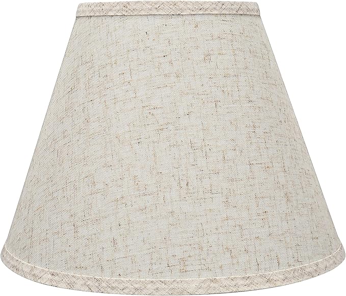 Aspen Creative 58877A Transitional Empire Shape Uno Construction Lamp Shade in Flaxen, 6" Top x 12" Bottom x 9" Slant Height