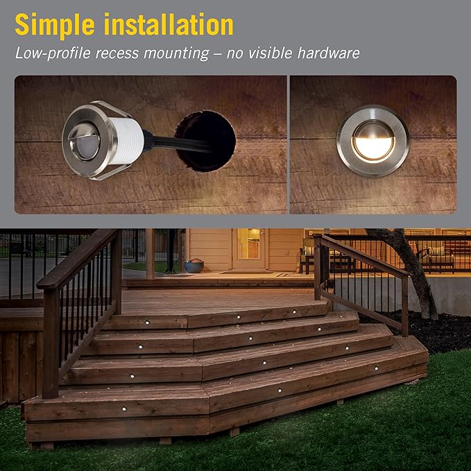 Armacost Lighting 221125 Recessed Mini Integrated LED Puck Lights, Bright White (4000K) (Series 1)