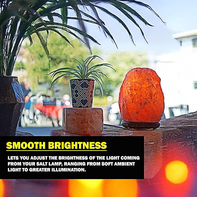 Himalayan Salt Lamp – Natural Pink Salt Rock Lamp, Crystal Night Light for Bedroom, Home & Office, Air Purifier, Relaxation & Home Decor