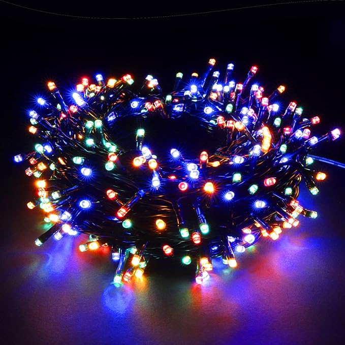 PMS 100-1000 LED Christmas Lights, Low Voltage Fairy String Lights with 8 Modes, Ideal for Xmax Tree, Garden, Home, Party, Halloween Festival Deco (Mixed-Color, 1000 LEDs)