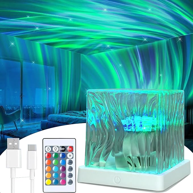 Northern Lights Projector,16 Colors Galaxy Projector for Bedroom Accessories,Remote Galaxy Light Projector Night Light for Kids,Cute Room Decor Aesthetic Teen Girl Gifts for Teens Girls Boy,Cool Stuff