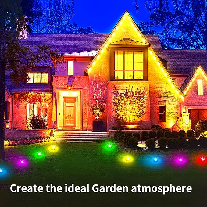32.8FT Permanent Outdoor Light, IP67 Waterproof LED Eaves Light, App/Remote Control Christmas Lights, Suitable for House，Patio Decor Garden Party Festival Decoration