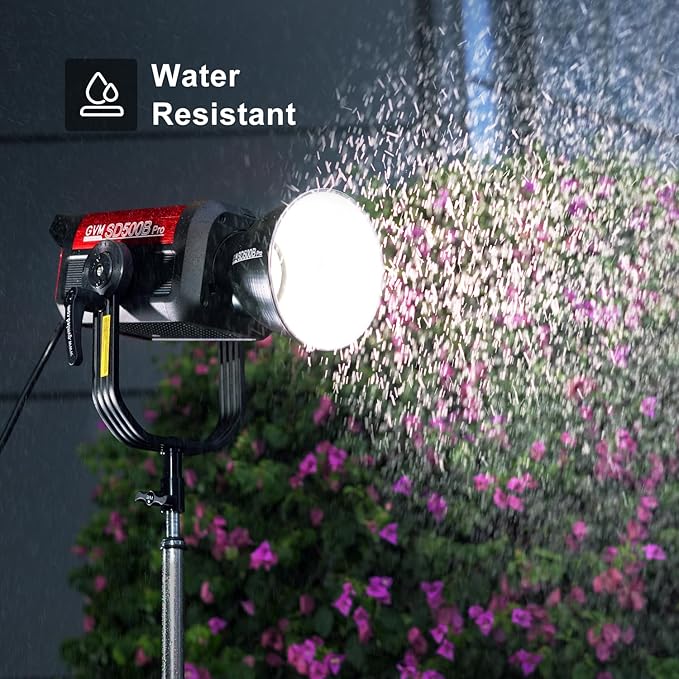 GVM Pro SD500B 500W Led Video Light, Studio Lights with Bowen Mount, 61600lux/1m Photography Lighting kit with 45° Standard Cover, Continuous Output Video Lighting with Controller, CRI 97+, 2700-6800K