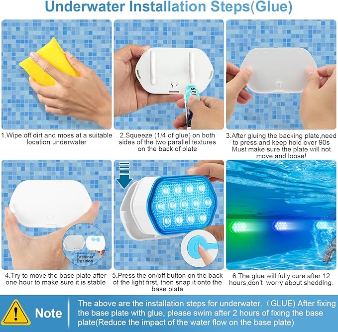 Pool Lights with Remote, 2600mAh Battery, IP68 Waterproof 16 Colors for Hot Tub & Inground Pool - 1 Pack