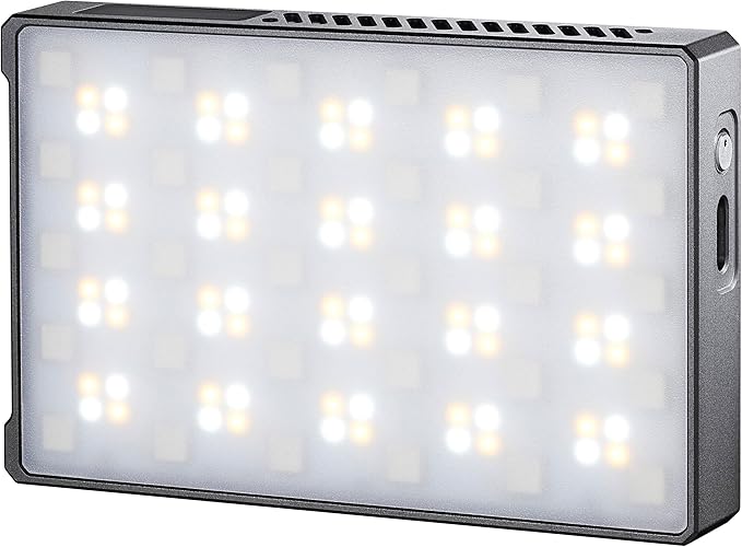 Godox KNOWLED RGBWW Creative LED Light, Magnetic Pocket Panel w/ 2500–8500K CCT, RGB/HSI/FX/Music Modes, CRI 96+ TLCI 97, 2-Hour Battery, USB-C & Wireless Charging, Diffuser & Cold Shoe Mount (C5R)