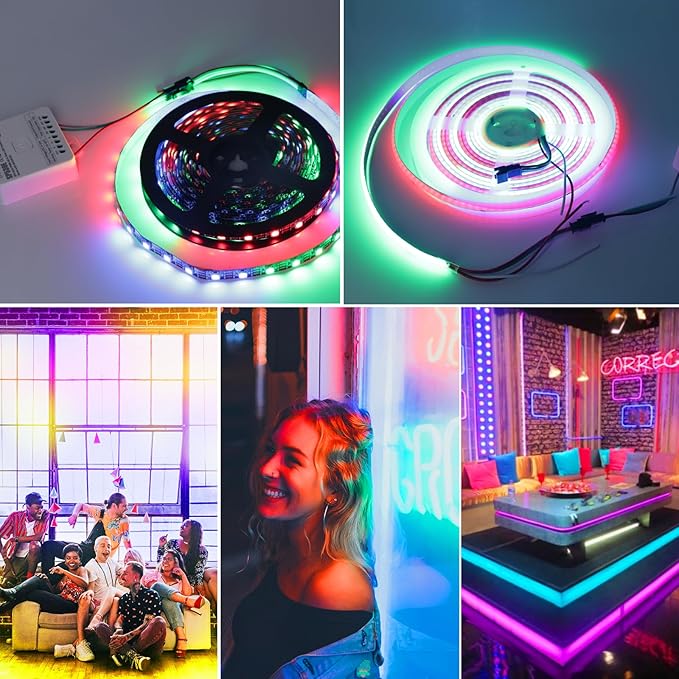 SP530E WiFi Alexa Voice Controller, Ws2812b Ws2811 Led Lights Controller, RGB RGBW RGBCCT Bluetooth Controller 5V-24V, LED Pixel Light Controller for WS2813 WS2815 SK6812