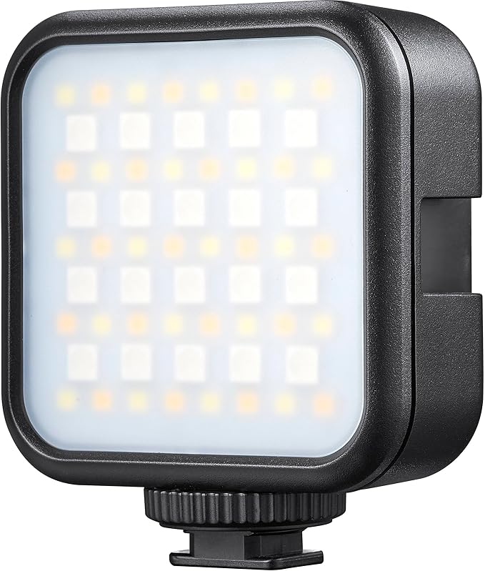 Godox Litemons RGB Pocket-Size LED Video Light, 3200–6500K CCT, RGB Color Modes, Built-in Battery, Magnetic Mount, Stackable Design (LED6R)