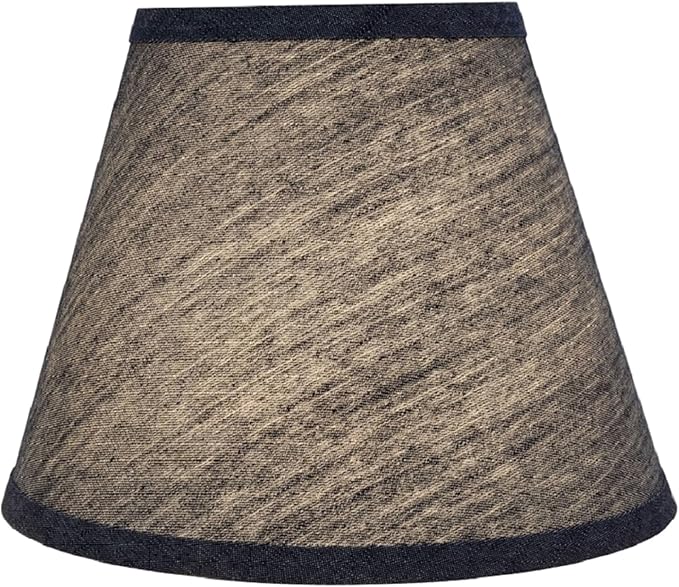 Aspen Creative 32422A Transitional Hardback Empire Shape Spider Construction Lamp Shade in Grey-Blue, 9" wide (5" x 9" x 7")