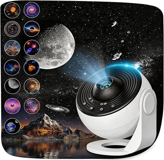 Pro Galaxy Projector, 13 in 1 Planetarium Star Projector for Bedroom Decor, 360° Rotating Nebula Projector Lamp, Timmer Starry Night Light Sleep Projector for Kids,Ceiling,Room Decoration,Gifts