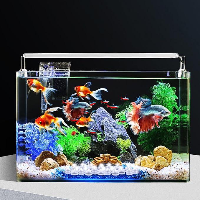 Submersible LED Light, Tea Lights, Pond Underwater Small LED Lights, Battery Operated 125 Hours, for Wedding Home Vase Festival Party Decoration White 24Pcs (Built-in 48 Batteries)