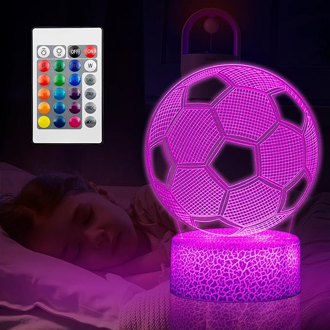 Kids Toys 3D Night Light,Superhero Christmas Gift Birthday 3D Illusion Lamp for Kid Girl Boy Room Decor, 16 Colors Remote Control