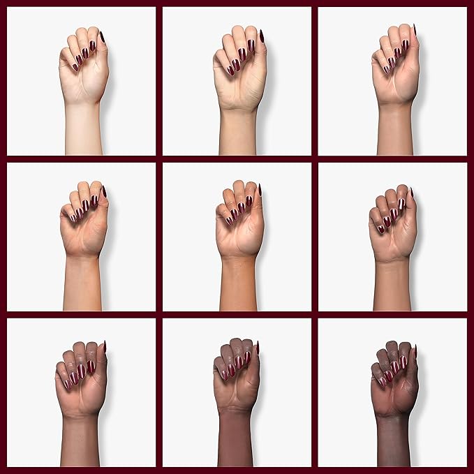 Beetles Red Gel Polish - Oxblood Red 15ML/0.51Fl Oz, Maroon Dark Burgundy Gel Nail Polish, Soak Off UV LED Lamp Burgundy Wine Color Nails Art, Long-Lasting Manicure Salon DIY Home Gifts for Woman