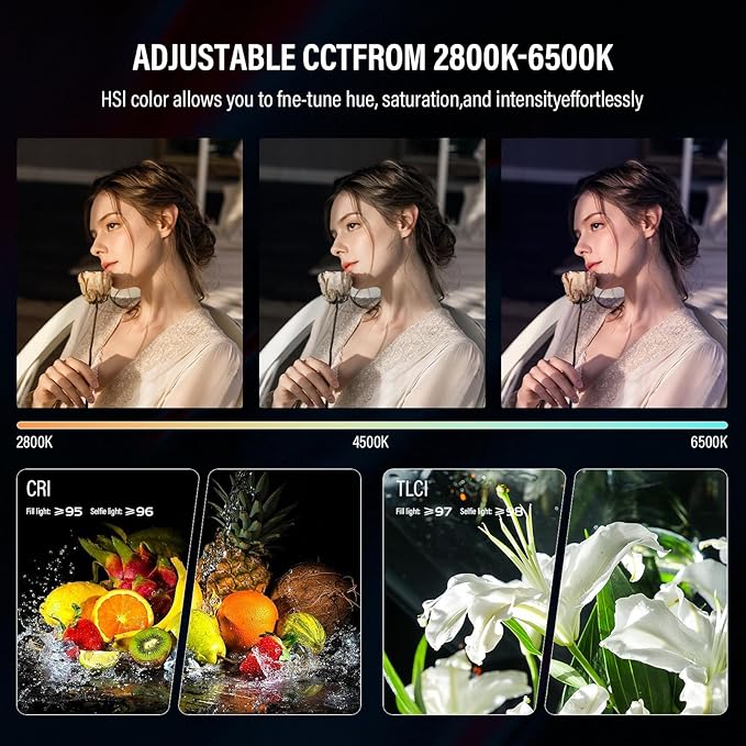 GODOX MA5R LED Fill Light with Soft Diffuser Magnetic Charging Phone Selfie Lighting Mini on Camera Lights 1800K-10000K 14 FX Modes for Selfies, YouTube, TikTok, Vlogging, Video Conferences (White)
