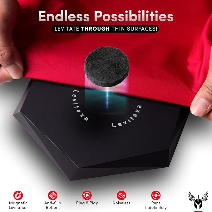 Nimbus Levitating Display - Floating Display, Levitating Stand, Levitation Decor, Magnetic Stand, Magnetic Levitation for Figures and Toys - 400 grams Capacity