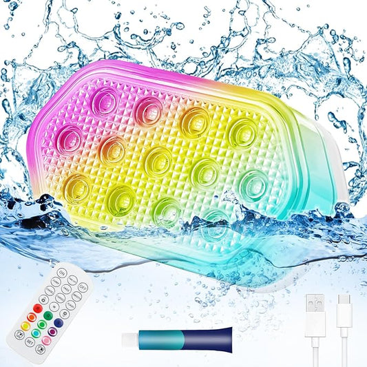 Pool Lights with Remote, 2600mAh Battery, IP68 Waterproof 16 Colors for Hot Tub & Inground Pool - 1 Pack