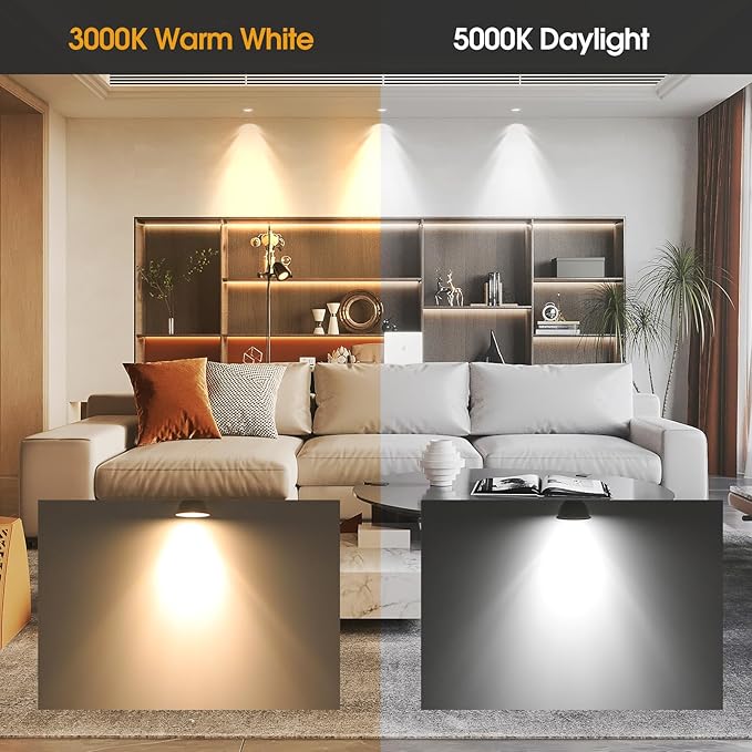 Energetic Dimmable MR16 5W 12V LED Light Bulb, 50W Halogen Equivalent, CRI 90+, GU5.3 Bi-Pin Base, 40 Degree Beam Angle, 3000K Warm White, 500LM, for Landscape, Recessed, Track Lighting, 12Pack