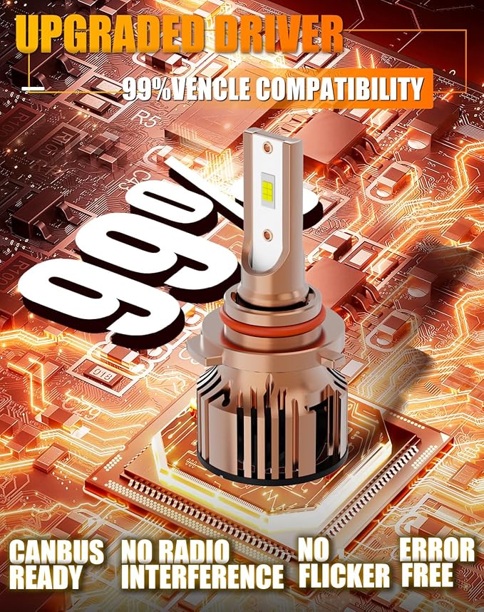 Compatible for Toyota Rav4 2016 2017 2018 2019 Hi/Lo Dual Beam Light bulb,12V 55W 6000K,Pack of 2