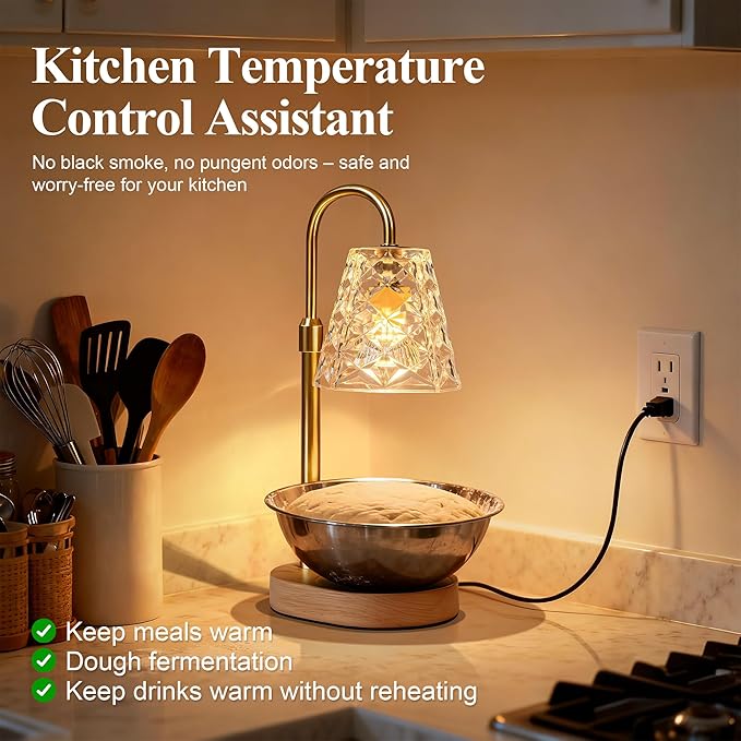 Candle Warmer Lamp with Timer, Birthday Gifts for Women Mom, House Warming Gifts New Home, Wax Melt Warmer for Scented Jar Set of 2