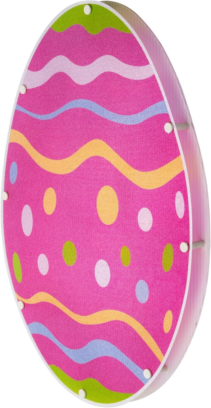 Northlight Battery Operated LED Lighted Easter Egg Window Decoration - 14"