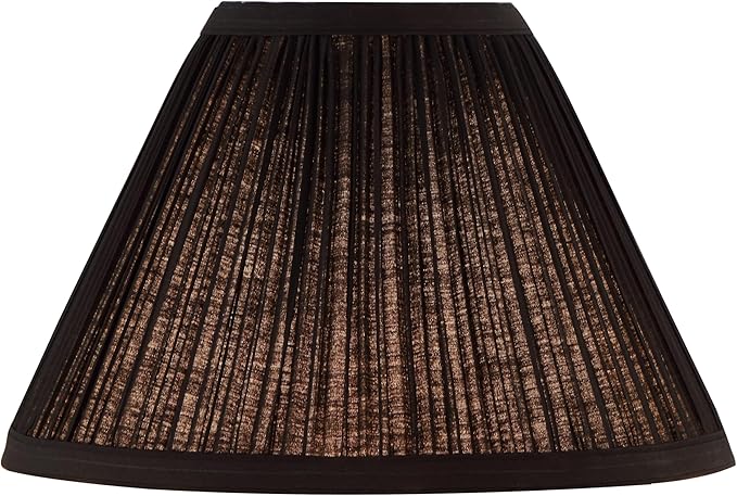 Aspen Creative 59172, Empire Uno Lamp Shade, Black, 4" Top x 10" Bottom x 7" Slant Height, Slip UNO 33mm