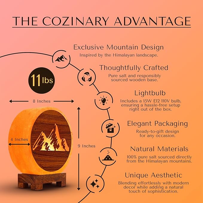 Pink Himalayan Salt Lamp with Dimmer – Handcrafted Miniature Mountain Design - Unique Cozy Light for Relaxation and Ambient Glow - Ideal for Home and Office Decor - 8x4x9 in, 11 lbs