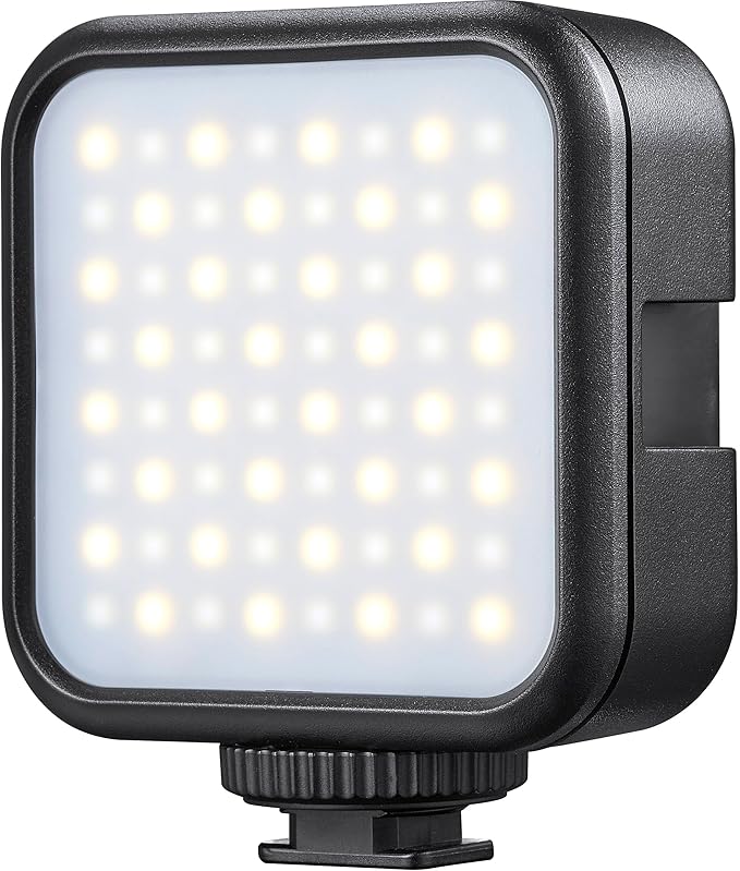 Godox Litemons Bi-Color Pocket-Size LED Video Light, 3200–6500K, Built-in Battery, Magnetic Mount, Cold Shoe, Stackable Design (LED6Bi)