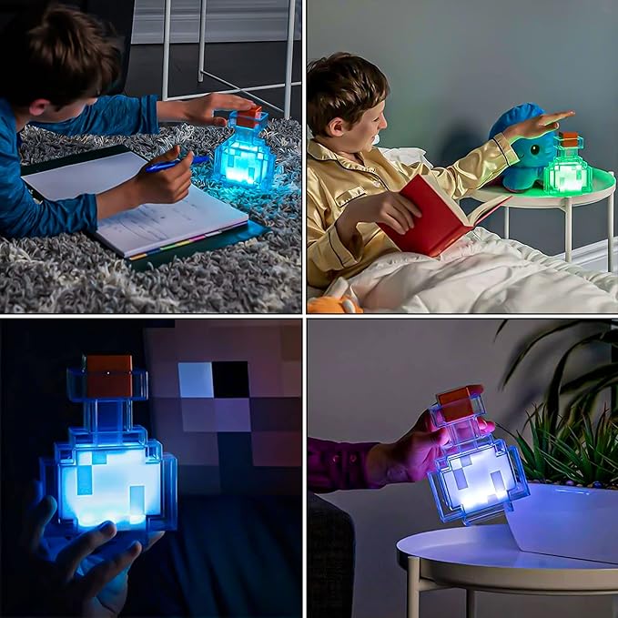 Potion Bottle Light Color Changing LED Table Lamp Mood Light for Bedroom, Desk, Living Room, Playroom Home Decor Video Game Gifts