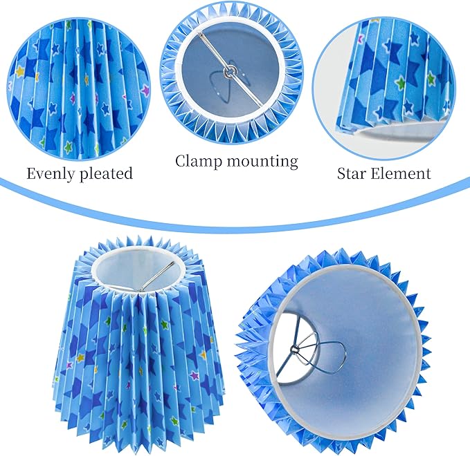 Small pleated lampshade chandelier shades set of 6. Lampshade for Wall Lamp.chandelier shades.small table lamps.For Cutting Edge bulbs.light bulb shade.chandelier light covers.4" X 5" X 6"
