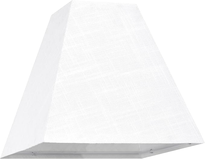 2 Pack 4"×9" × 8.3”inches Spider Small Square Lampshades for Wall Lamps Table Lamps Floor Lamps-Wall Mount Lamp Shade White Texture Lampshades Replacement for Bedroom By GO&SO