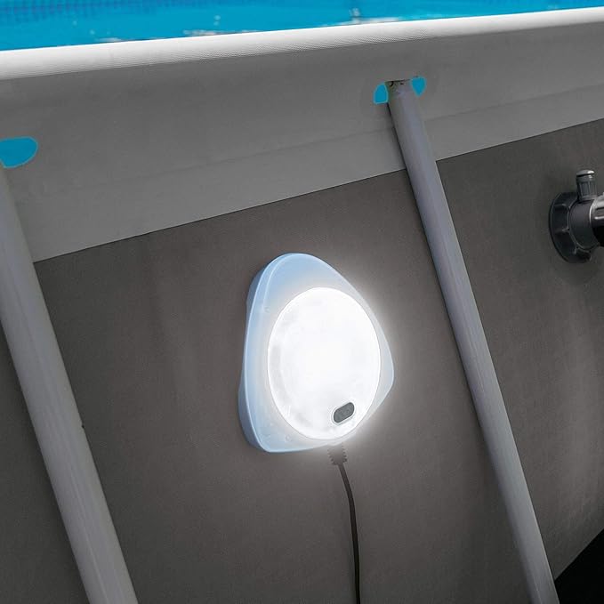 Caravan Intex Above Ground Underwater LED Magnetic Swimming Pool Wall Light (2 Pack)