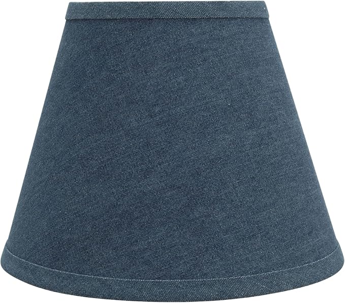 Aspen Creative 32177A Transitional Hardback Empire Shape Spider Construction Lamp Shade in Washing Blue, 9" wide (5" x 9" x 7")