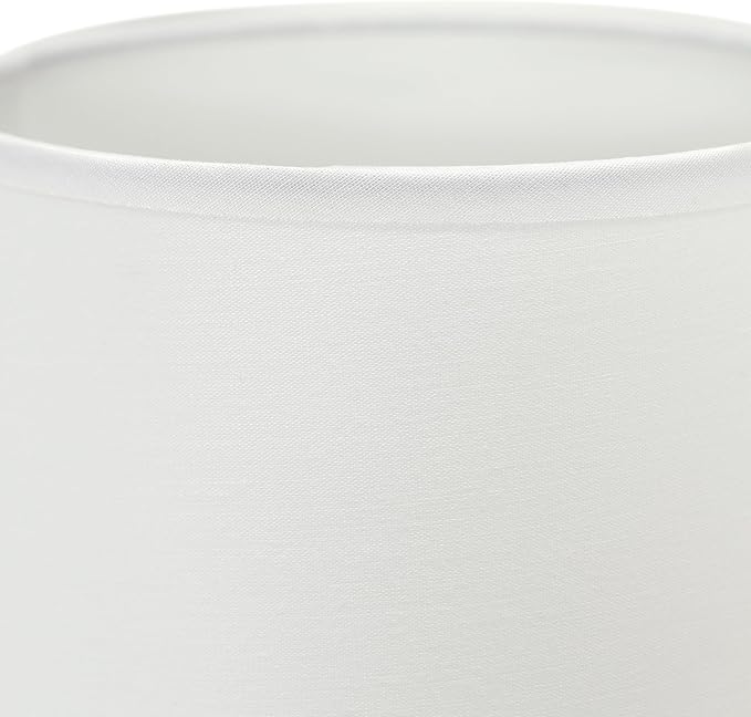 Simple Designs LT1161-OFF 12.5" Chic Glow Petite Dimpled Ceramic Table Lamp, for Bedroom, Office, Living Room, Stylish Spaces, Off White