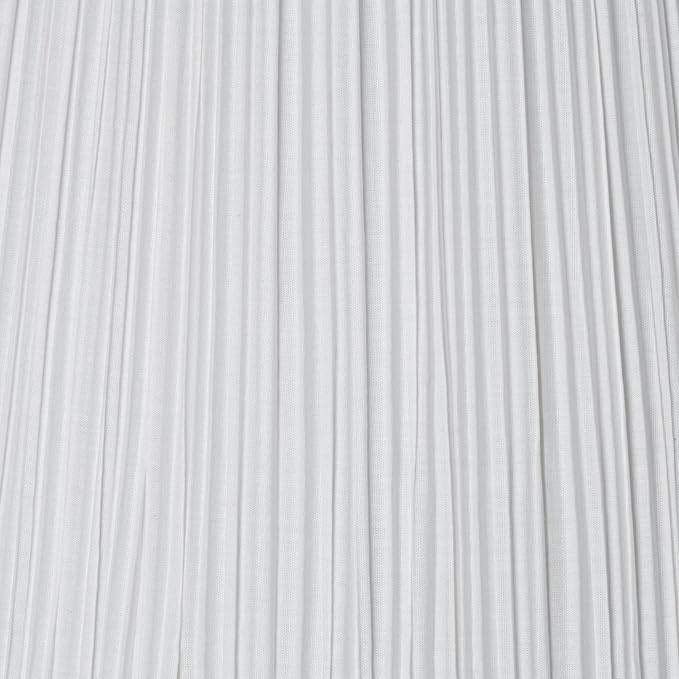 6" Top x 12" Bottom x 9" Slant Lamp Shade Replacement Medium Ivory Empire Round Traditional Pleated Spider Harp Finial - Springcrest