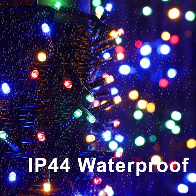 PMS 100-1000 LED Christmas Lights, Low Voltage Fairy String Lights with 8 Modes, Ideal for Xmax Tree, Garden, Home, Party, Halloween Festival Deco (Mixed-Color, 300 LEDs)