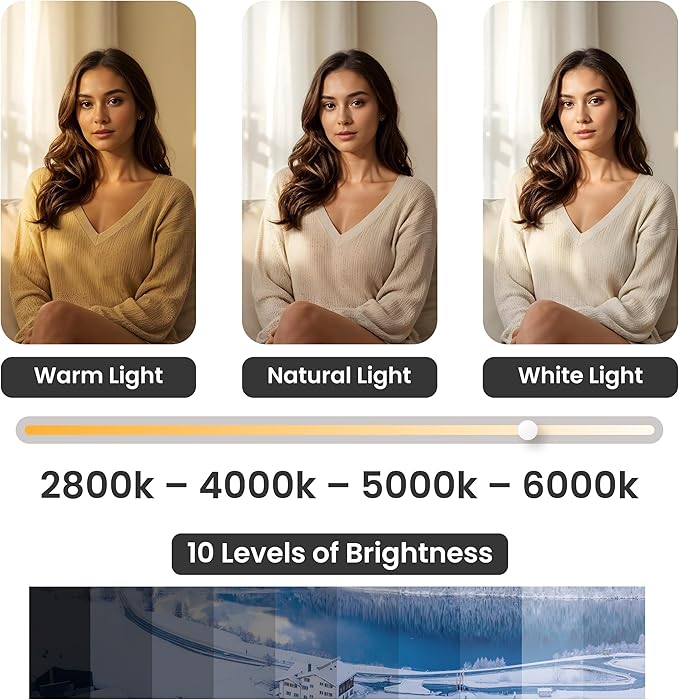 Monitor Light Bar for Computer & Laptop – Remote&Touch Control, Streaming Video Light, Adjustable Key Light for Desk & Zoom Meetings, Screen Lamp with Remote Control, USB Powered Computer Light
